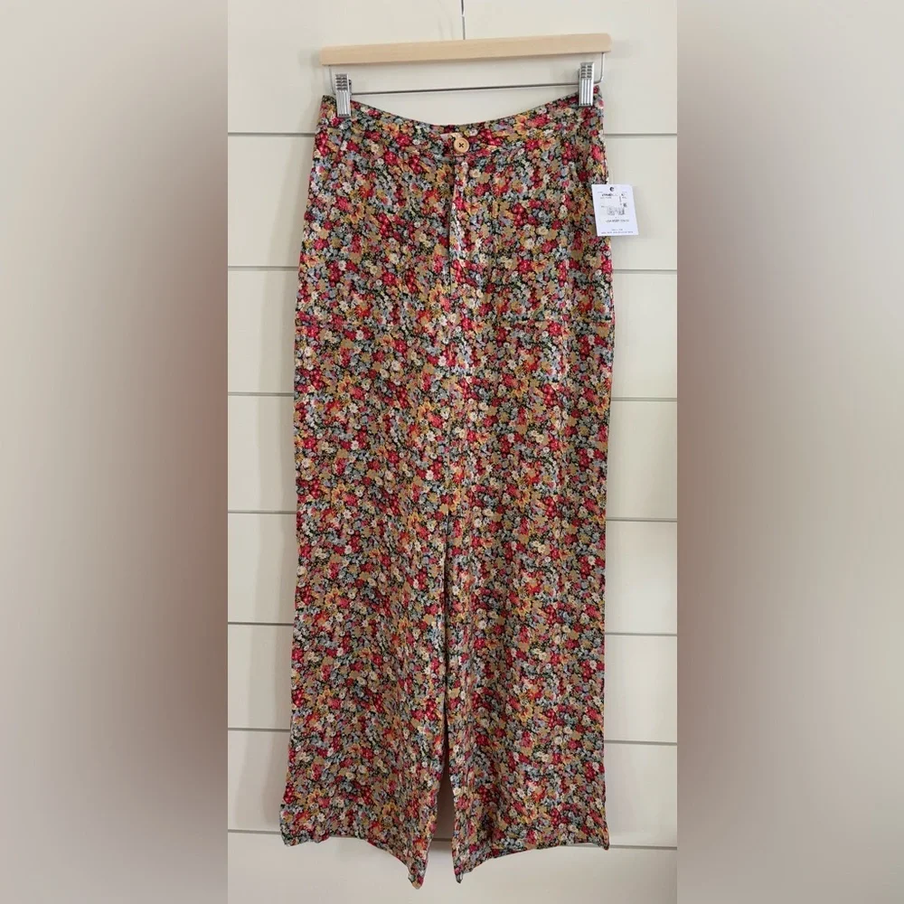 O'NEILL RYLAN EDEN DITSY WIDE LEG PANTS NWT - Picture 2 of 4